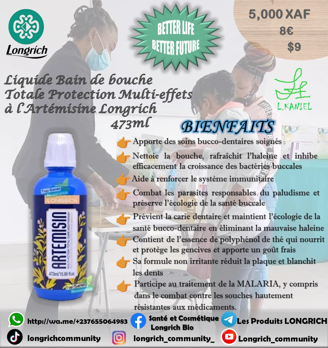 Santé Buccale Maximale avec l’Artemisine Gamme Longrích