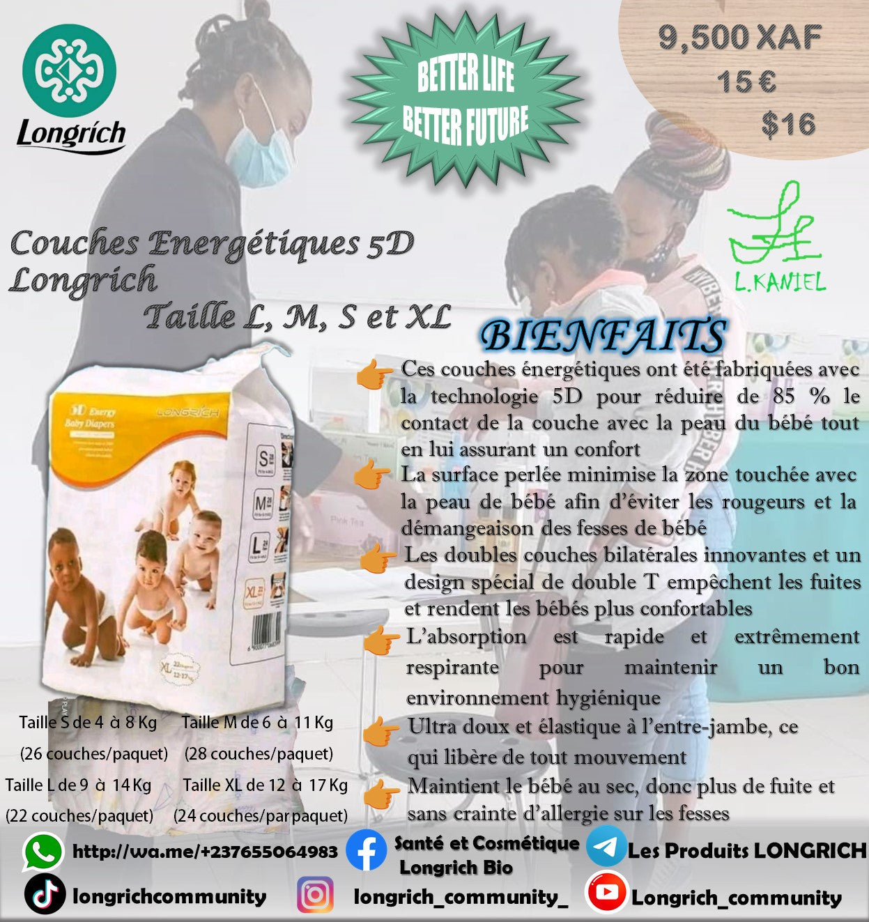 Pack pour le bien-être de votre Bébé Gamme Longrích