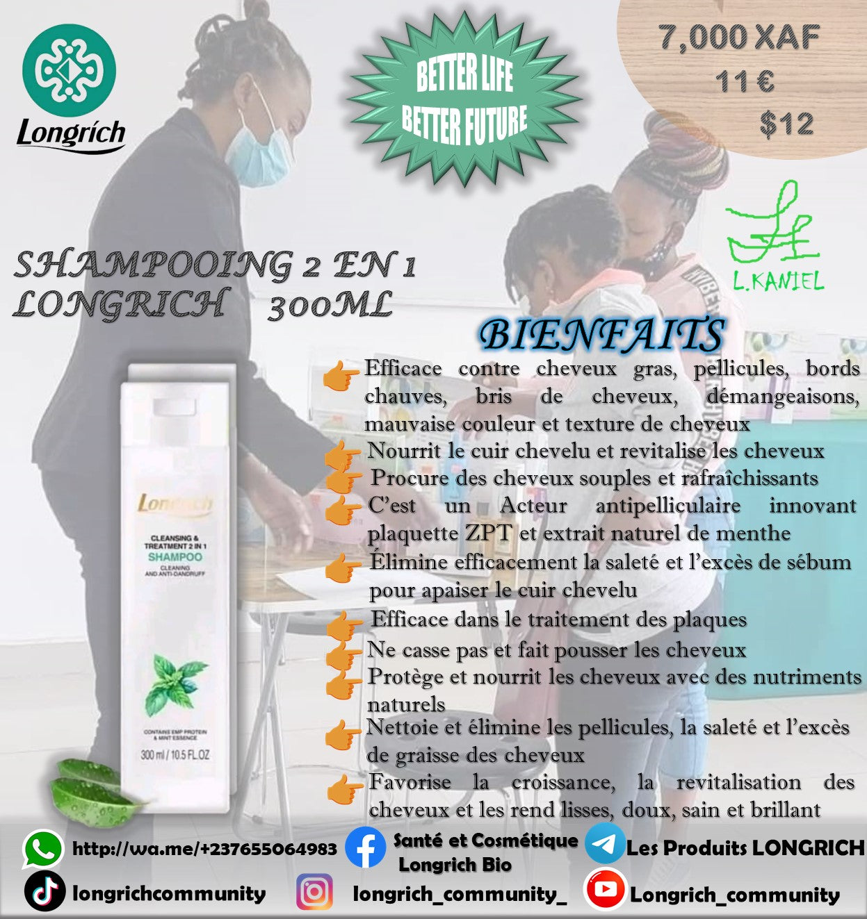 Chute de cheveux Traitement Longrích