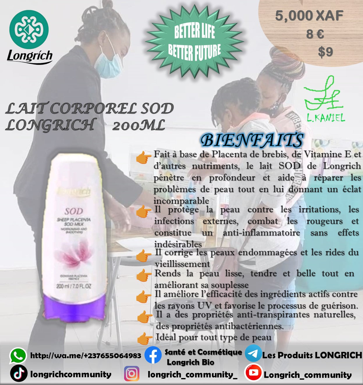 Acnés, Boutons, Dartres, Taches noires, Irritations Traitement Longrích