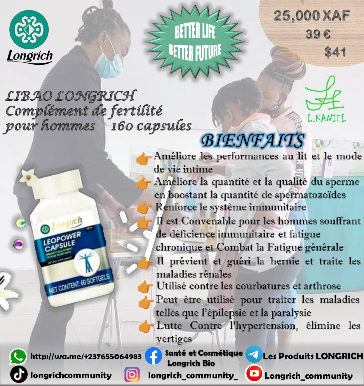 Infertilité Masculine, Ejaculation précoce, Oligospermie Traitement Longrích