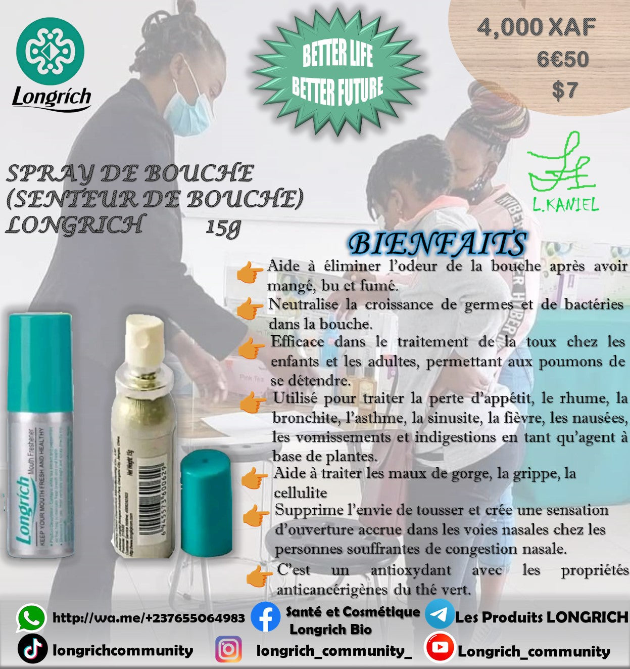 Mauvaise Haleine, Tartre & Carie dentaire Traitement Longrích