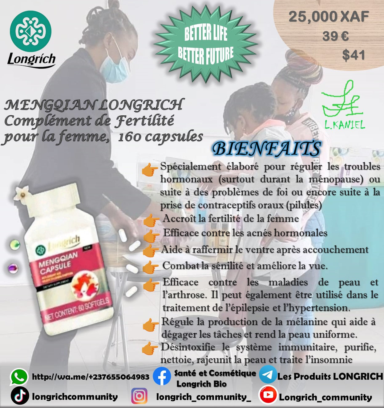 Grossissement Bio des Fesses et Seins Gamme Longrích