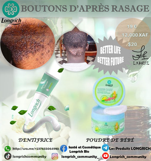 Boutons d’après rasage Traitement Longrích
