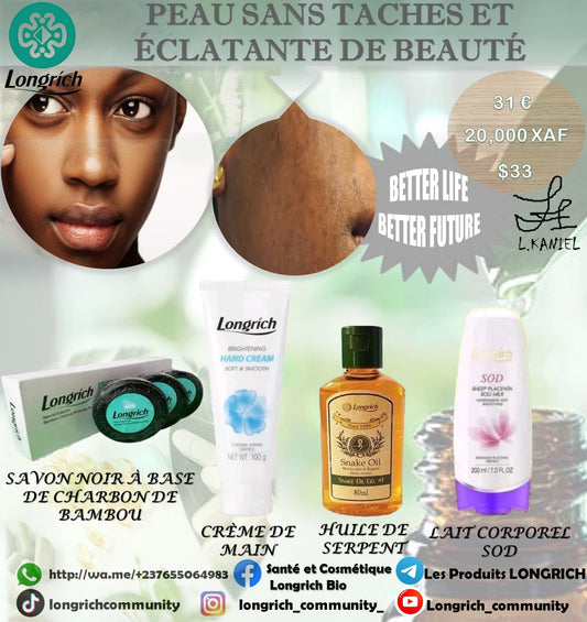 Peau Sans Tâches et Éclatante de Beauté Gamme Longrích