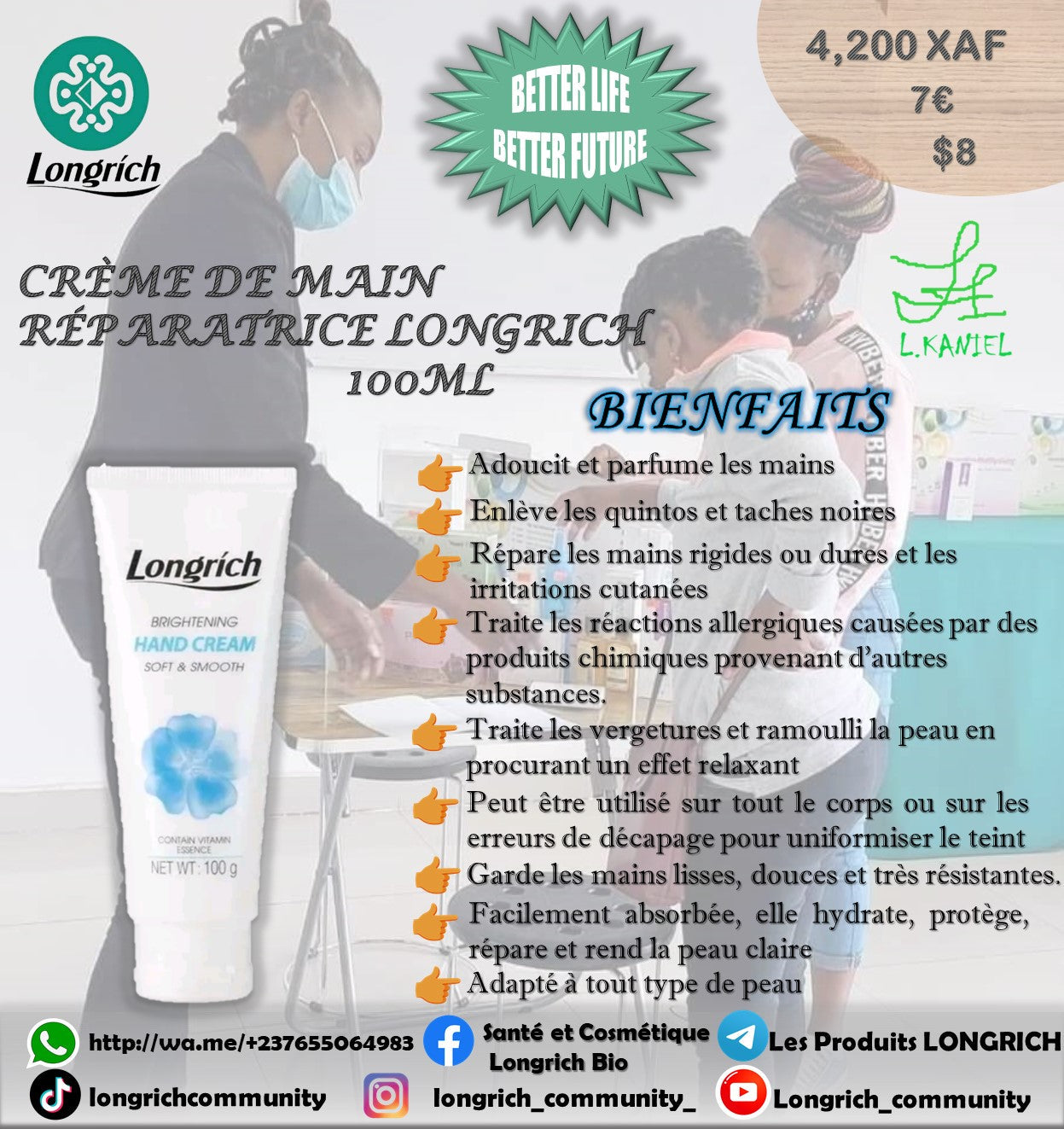 Peau Sans Tâches et Éclatante de Beauté Gamme Longrích